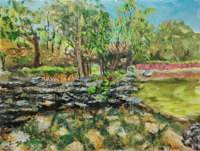 嶺南之風-2026-布本塑膠彩-30x40cm