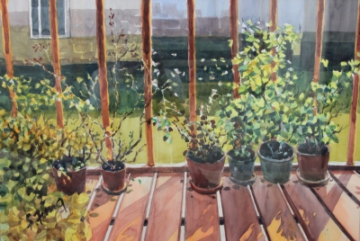 A Corner in Floating Village 80x50