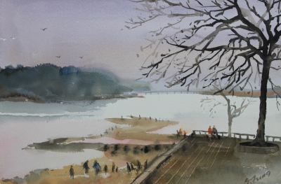 A Park by the Yangtze River 60x40